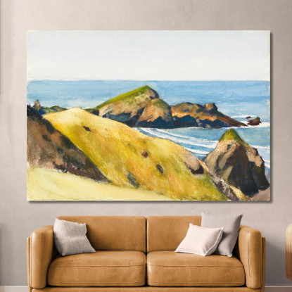 Costa Rocciosa Edward Hopper eho82 quadro stampato su tela