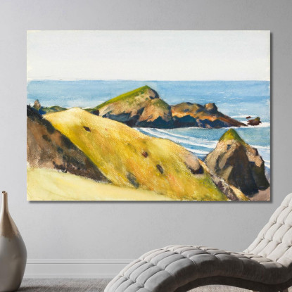 Costa Rocciosa Edward Hopper eho82 quadro stampato su tela