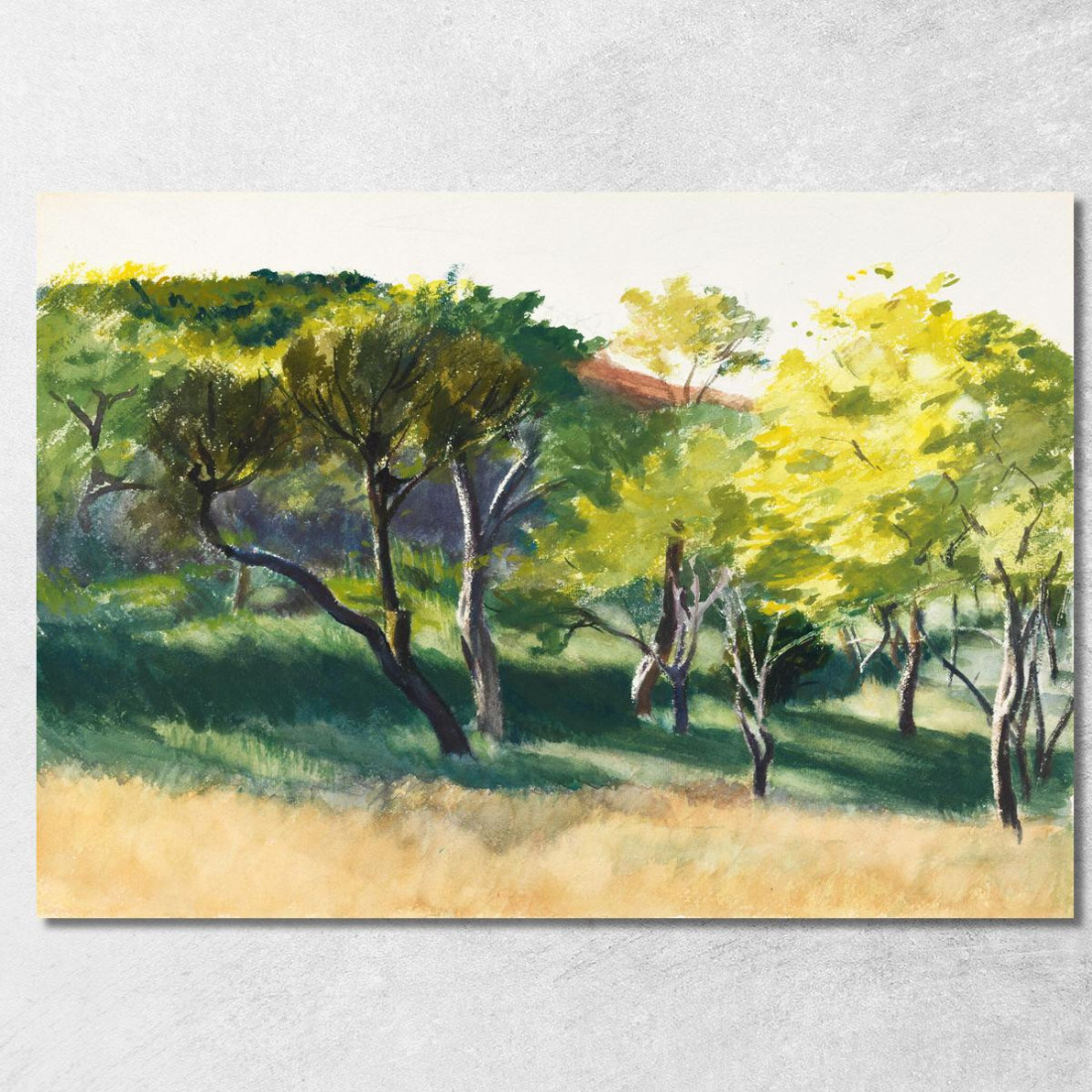 Alberi Su Una Collina Edward Hopper eho85 quadro stampato su tela