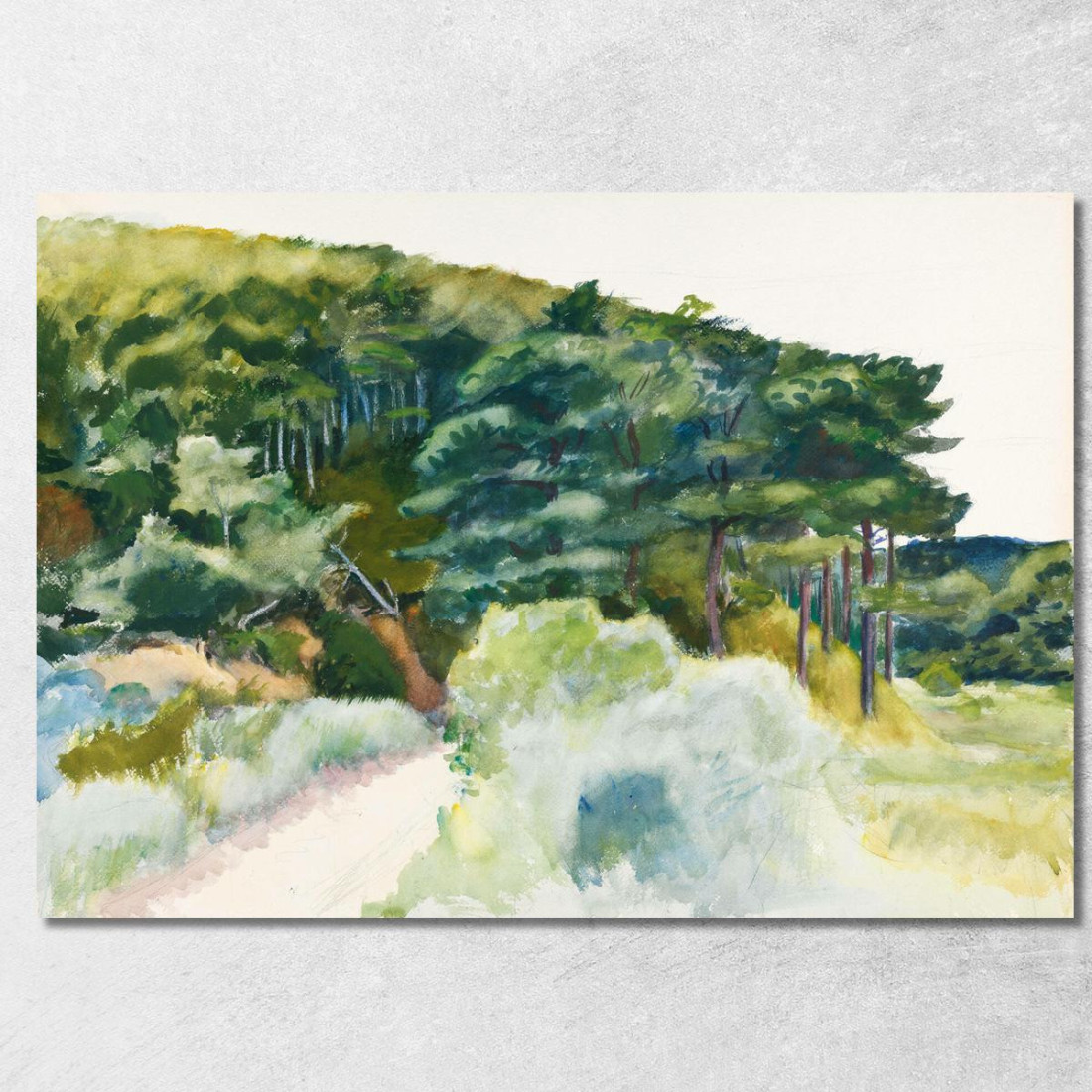 Alberi Su Una Collina Edward Hopper eho87 quadro stampato su tela