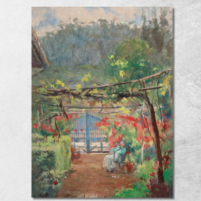 Riposa Nel Mio Giardino Eliseu Visconti evs20 quadro stampato su tela