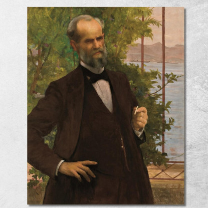 Ritratto Del Signor Seamus Eliseu Visconti evs65 quadro stampato su tela