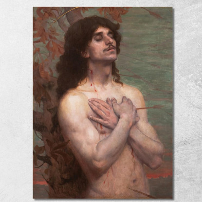 Studio Di San Sebastiano Per La Ricompensa Di San Sebastiano Eliseu Visconti evs69 quadro stampato su tela