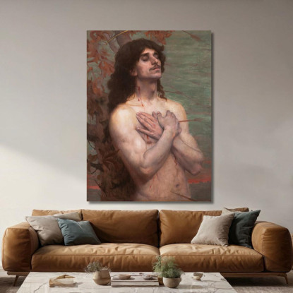 Studio Di San Sebastiano Per La Ricompensa Di San Sebastiano Eliseu Visconti evs69 quadro stampato su tela