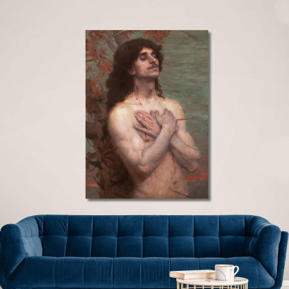 Studio Di San Sebastiano Per La Ricompensa Di San Sebastiano Eliseu Visconti evs69 quadro stampato su tela