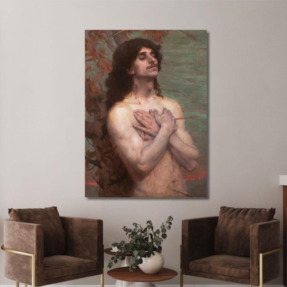 Studio Di San Sebastiano Per La Ricompensa Di San Sebastiano Eliseu Visconti evs69 quadro stampato su tela