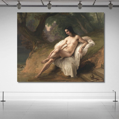 Bagnante Francesco Hayez fhy1 quadro stampato su tela