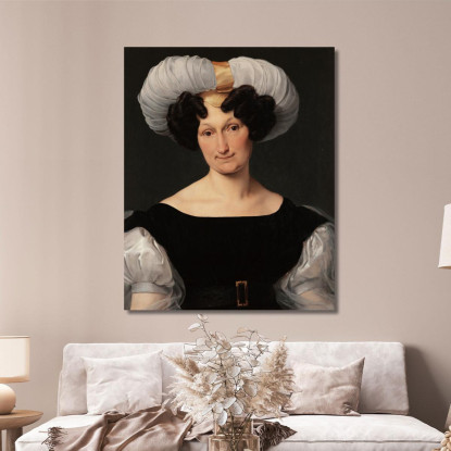 Ritratto Di Francesca Majnoni D’Intignano Francesco Hayez fhy11 quadro stampato su tela