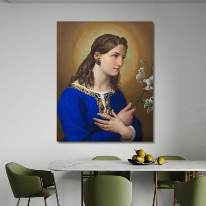 L'Angelo Dell'Annunciazione Francesco Hayez fhy15 quadro stampato su tela