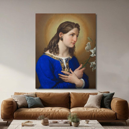 L'Angelo Dell'Annunciazione Francesco Hayez fhy15 quadro stampato su tela