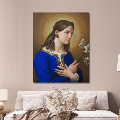 L'Angelo Dell'Annunciazione Francesco Hayez fhy15 quadro stampato su tela