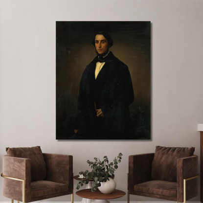 Portrait Of Alessandro Negroni Prati Morosini Francesco Hayez fhy18 quadro stampato su tela
