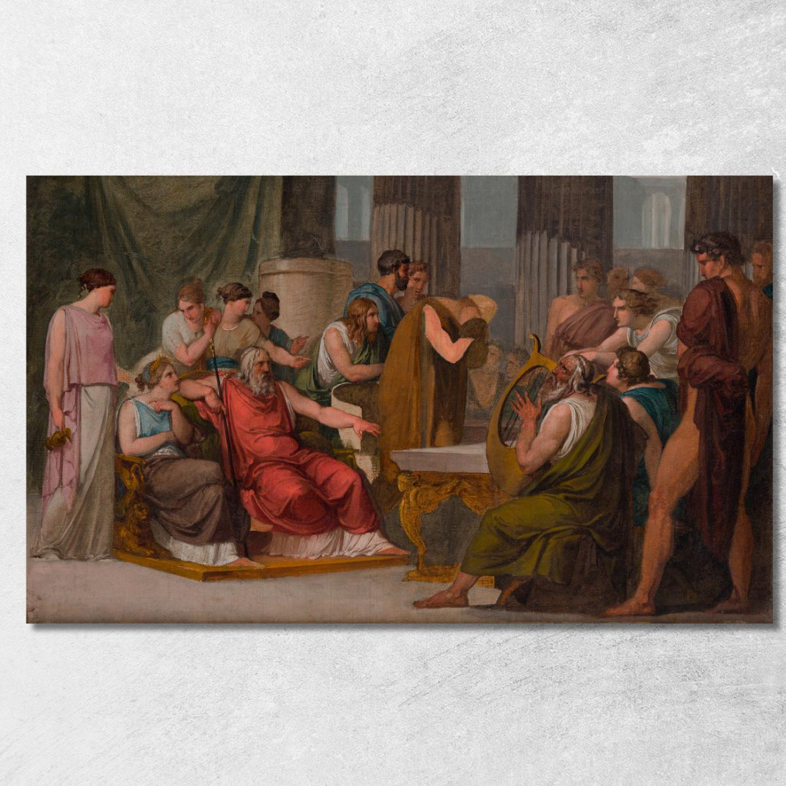 Ulisse Alla Corte Di Alcinoo Francesco Hayez fhy20 quadro stampato su tela