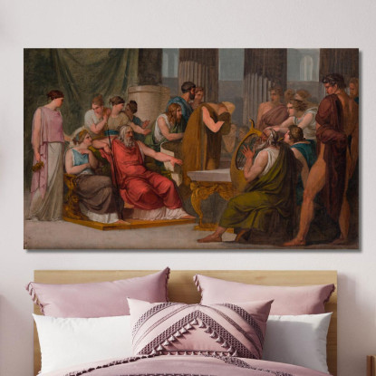 Ulisse Alla Corte Di Alcinoo Francesco Hayez fhy20 quadro stampato su tela