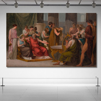 Ulisse Alla Corte Di Alcinoo Francesco Hayez fhy20 quadro stampato su tela