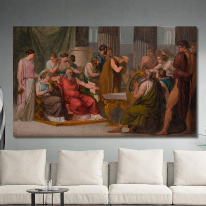 Ulisse Alla Corte Di Alcinoo Francesco Hayez fhy20 quadro stampato su tela