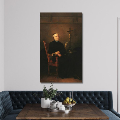 Portrait Of Carlo Calvi Francesco Hayez fhy26 quadro stampato su tela