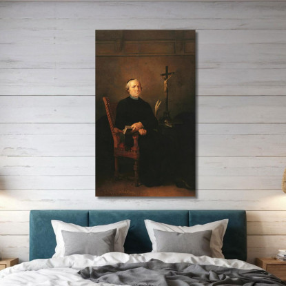 Portrait Of Carlo Calvi Francesco Hayez fhy26 quadro stampato su tela