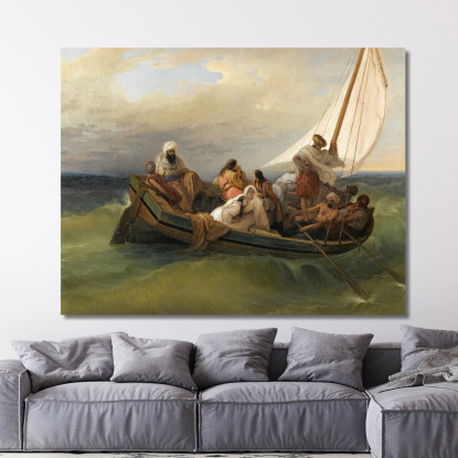 Volo Da Chios Francesco Hayez fhy30 quadro stampato su tela