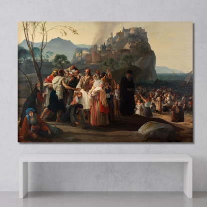 I Profughi Di Parga Francesco Hayez fhy33 quadro stampato su tela