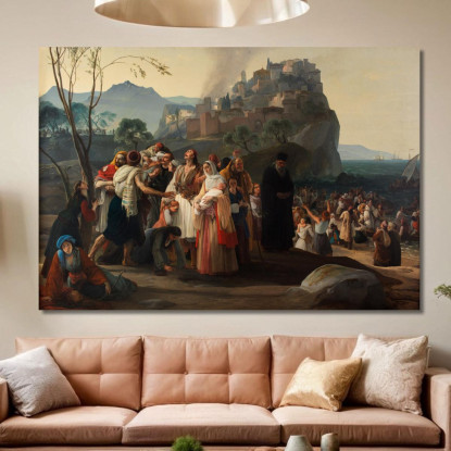 I Profughi Di Parga Francesco Hayez fhy33 quadro stampato su tela