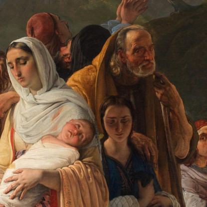 I Profughi Di Parga Francesco Hayez fhy33 quadro stampato su tela