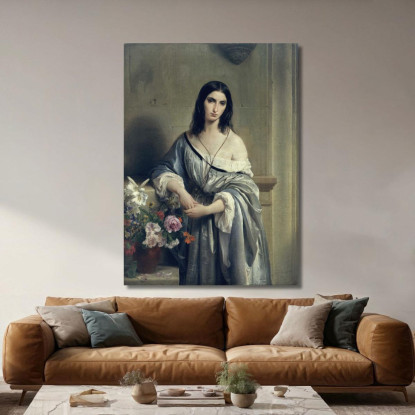 Malinconia Francesco Hayez fhy37 quadro stampato su tela