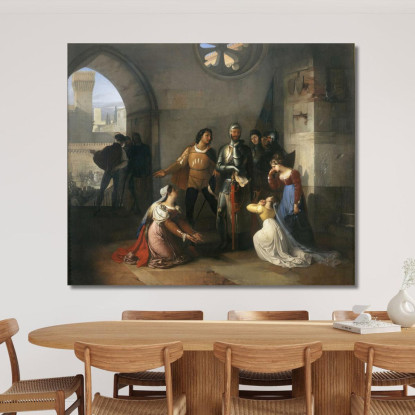 Pietro Rossi Francesco Hayez fhy39 quadro stampato su tela
