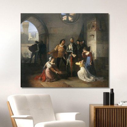 Pietro Rossi Francesco Hayez fhy39 quadro stampato su tela