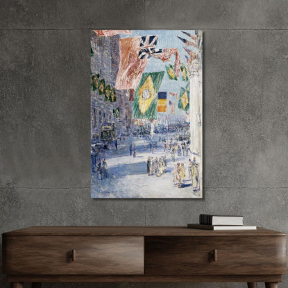 Viale Degli Alleati Brasile Belgio Frederick Childe Hassam fch2 quadro stampato su tela