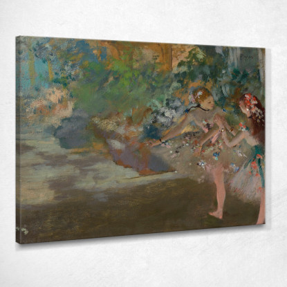 Due Ballerini Sul Palco Edgar Degas edg160 quadro stampato su tela