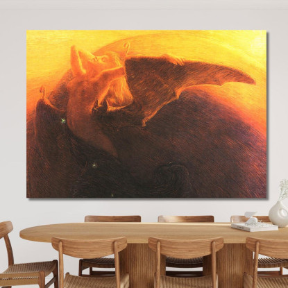 Il Giorno Sveglia La Notte Gaetano Previati gpr4 quadro stampato su tela