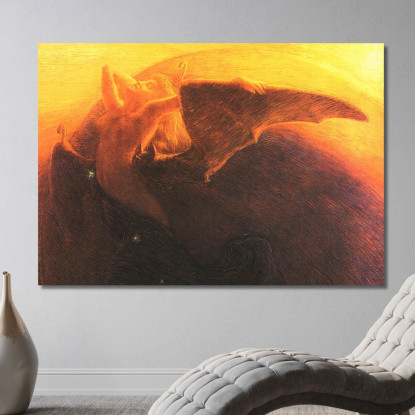 Il Giorno Sveglia La Notte Gaetano Previati gpr4 quadro stampato su tela