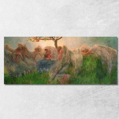 Maternità Gaetano Previati gpr6 quadro stampato su tela