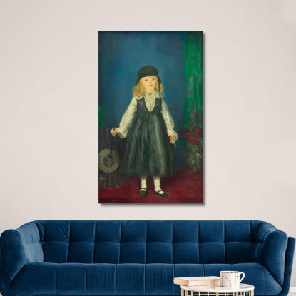 Anne Con Un Parasole Giapponese George Bellows gbl1 quadro stampato su tela