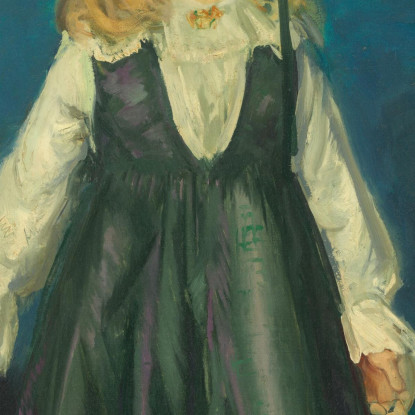 Anne Con Un Parasole Giapponese George Bellows gbl1 quadro stampato su tela