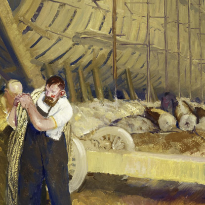 Costruttori Di Navi George Bellows gbl2 quadro stampato su tela