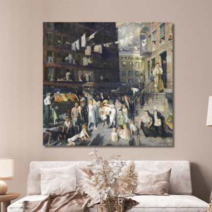 Abitanti Della Scogliera George Bellows gbl3 quadro stampato su tela