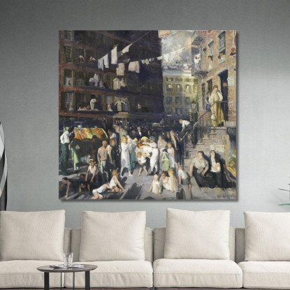 Abitanti Della Scogliera George Bellows gbl3 quadro stampato su tela