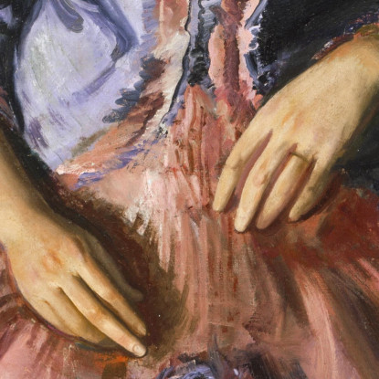 Emma Con Un Vestito Viola George Bellows gbl5 quadro stampato su tela