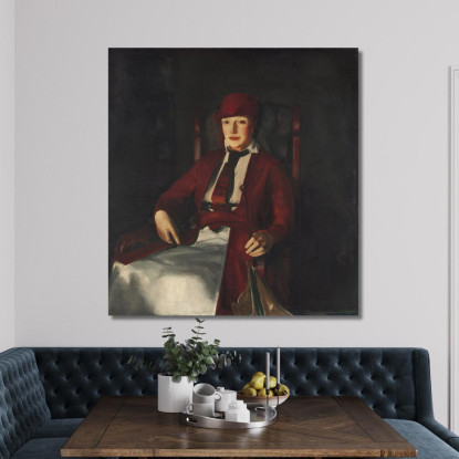 La Signora Chester Dale George Bellows gbl12 quadro stampato su tela