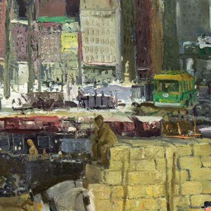 New York George Bellows gbl14 quadro stampato su tela