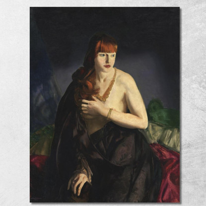 Nudo Con I Capelli Rossi George Bellows gbl15 quadro stampato su tela