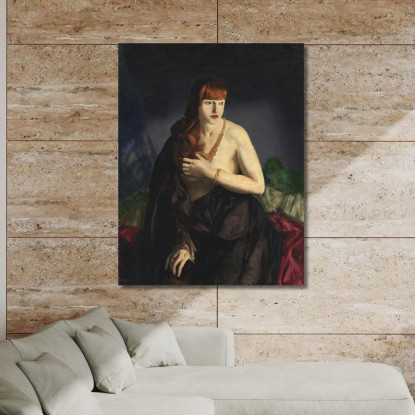 Nudo Con I Capelli Rossi George Bellows gbl15 quadro stampato su tela