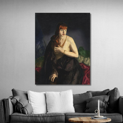 Nudo Con I Capelli Rossi George Bellows gbl15 quadro stampato su tela