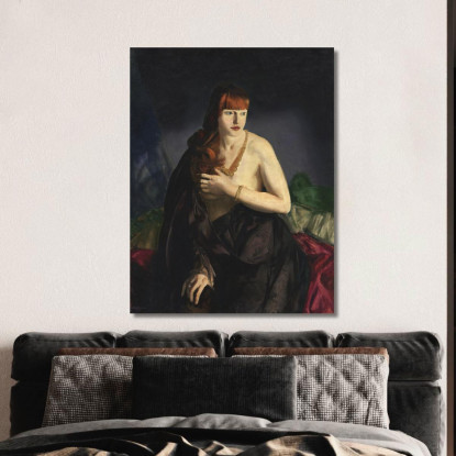 Nudo Con I Capelli Rossi George Bellows gbl15 quadro stampato su tela