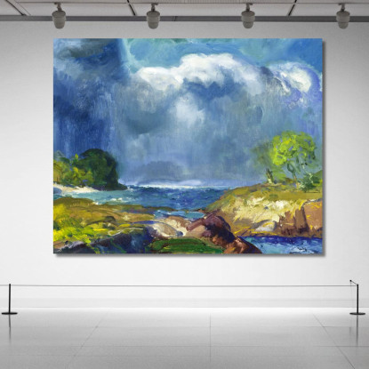 La Tempesta In Arrivo George Bellows gbl20 quadro stampato su tela