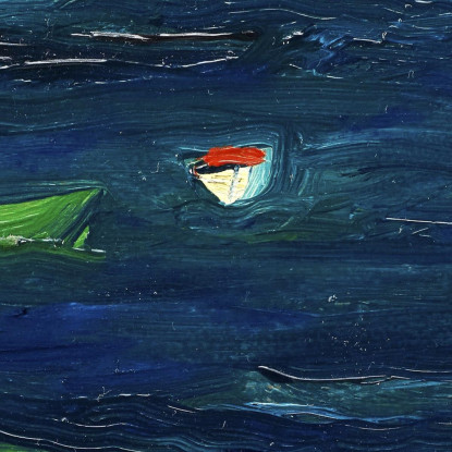 Il Porto Monhegan Costa Maine George Bellows gbl21 quadro stampato su tela