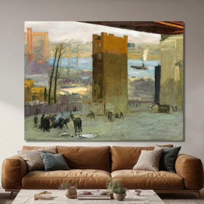 Il Condominio Solitario George Bellows gbl22 quadro stampato su tela