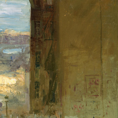 Il Condominio Solitario George Bellows gbl22 quadro stampato su tela